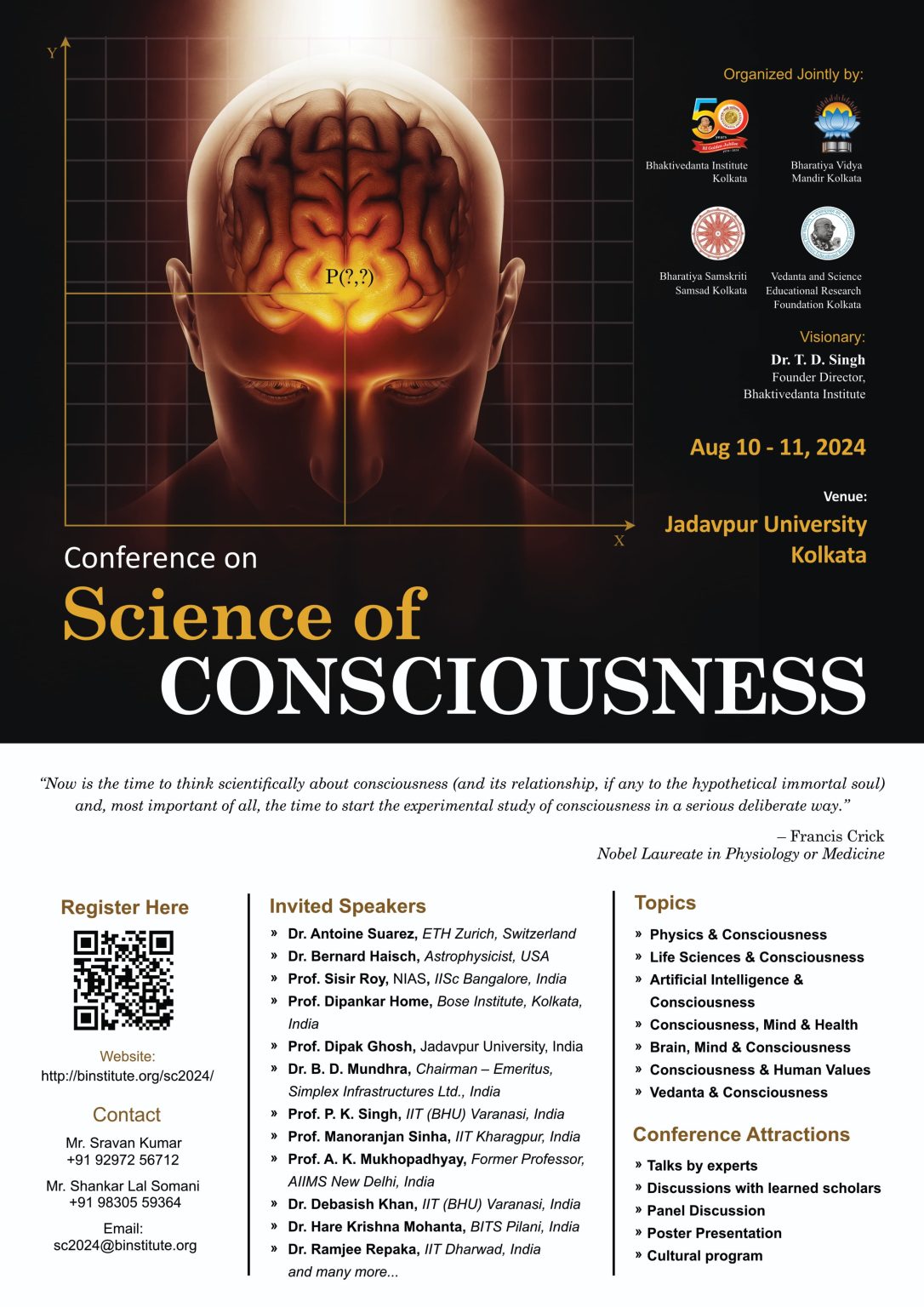 Upcoming Conference 2024 | Science of Consciousness | Bhaktivedanta ...